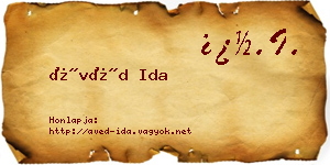 Ávéd Ida névjegykártya